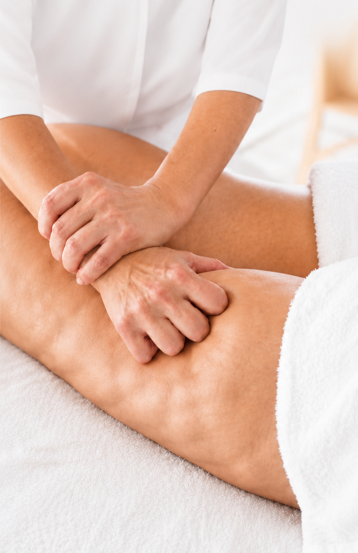 Antes do tratamento de lipedema